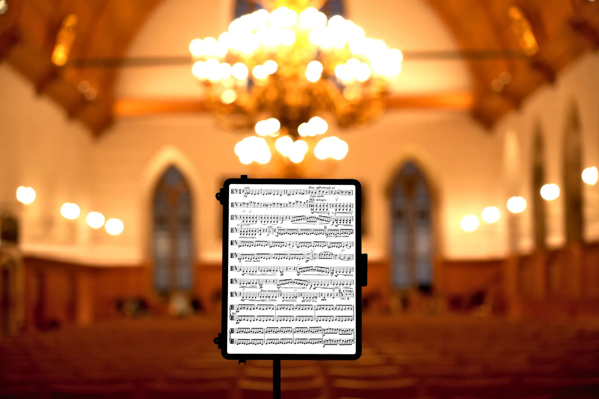 Practicar en un iPad Pro antes de un concierto (con forScore o Newzik)