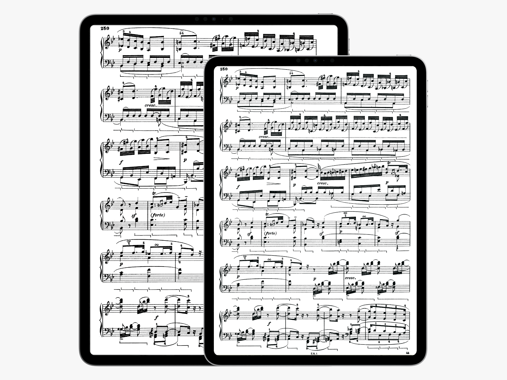 Apple iPad Pro 12,9 vs 11 pulgadas para música (mostrando partituras con forScore)
