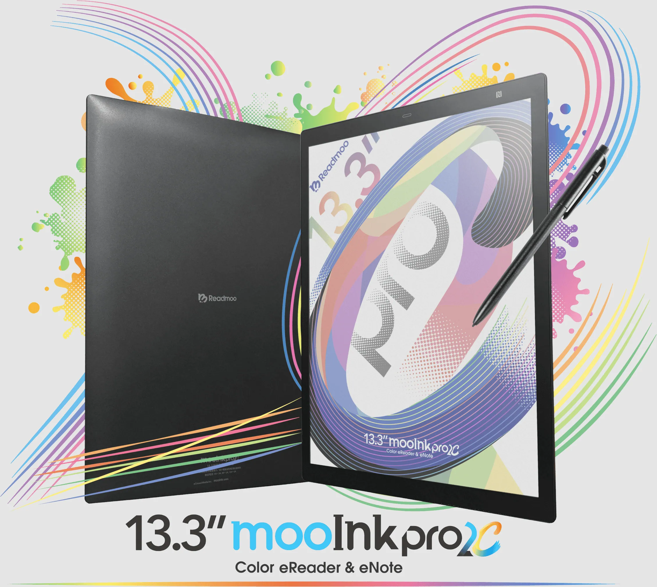 Readmoo mooInk pro 2C Color – Lector de libros electrónicos de 13,3 pulgadas